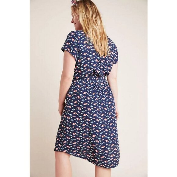 💕ANTHROPOLOGIE MAEVE💕 Catherine Shirtdress ~ Beach Umbrella Print 14 NWT - Picture 10 of 16
